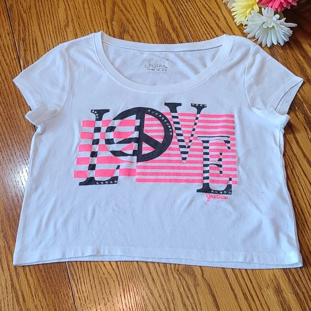 Justice cropped top